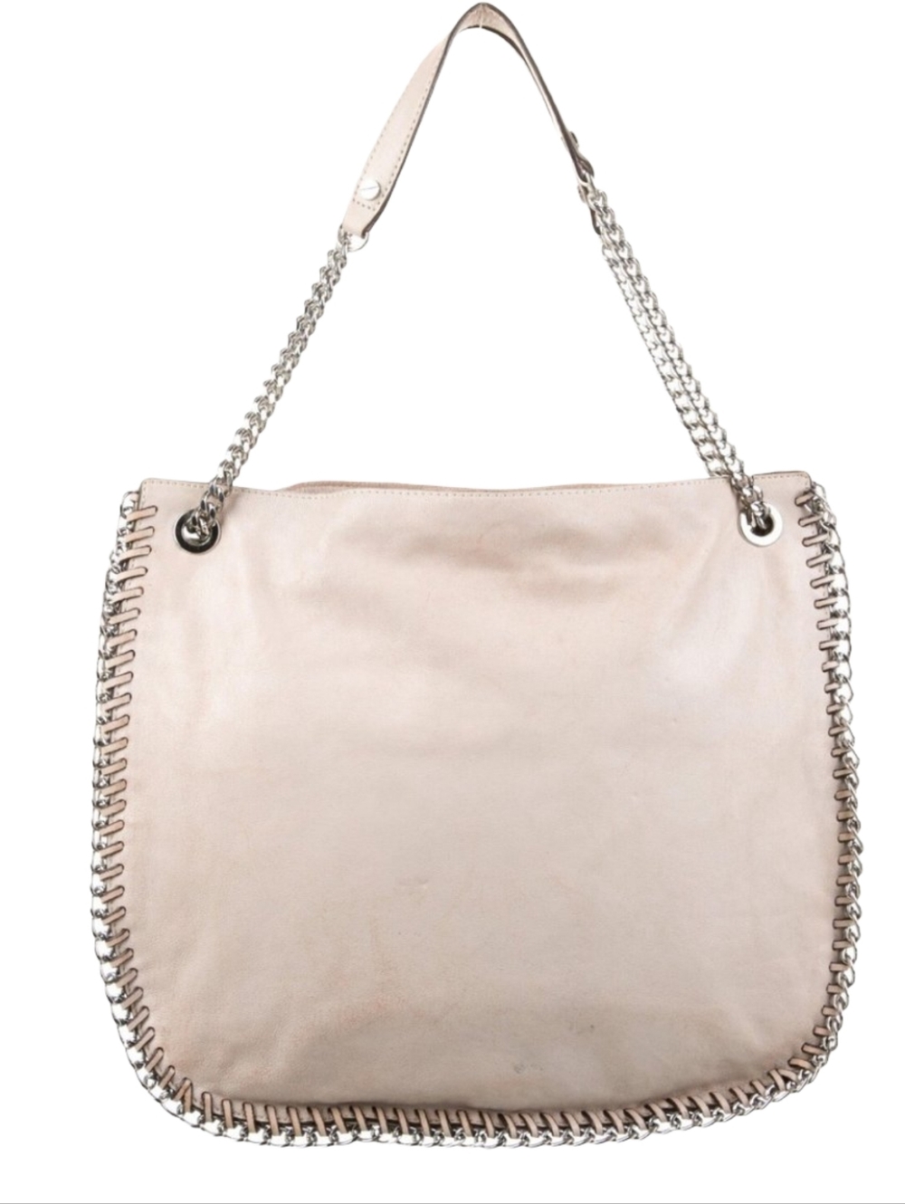 Michael Kors Chelsea Large Shoulder Bag | Dark Dune Leather Chain Detail Tote - Picture 1 of 15
